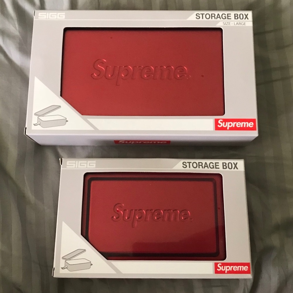 Supreme SIGG Small&Large Metal box Plus SS18